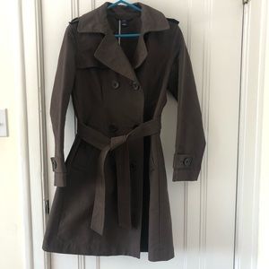 GAP chocolate brown Trench coat pristine AUTUMN